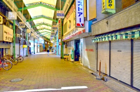 寂れた商店街