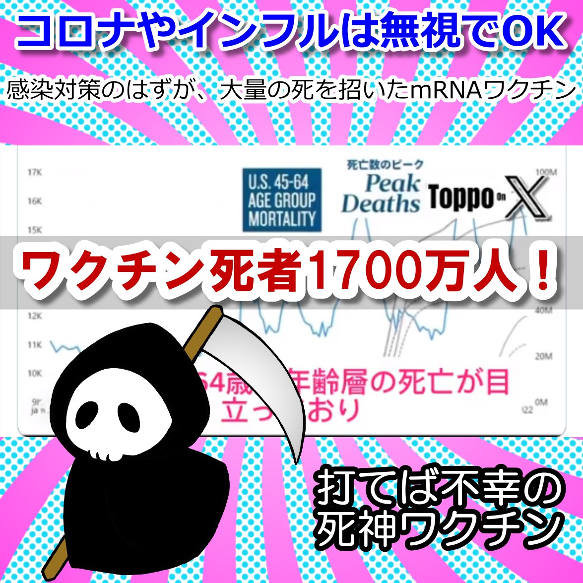1700万人がコロナワクチンで死亡・カナダの研究で結論