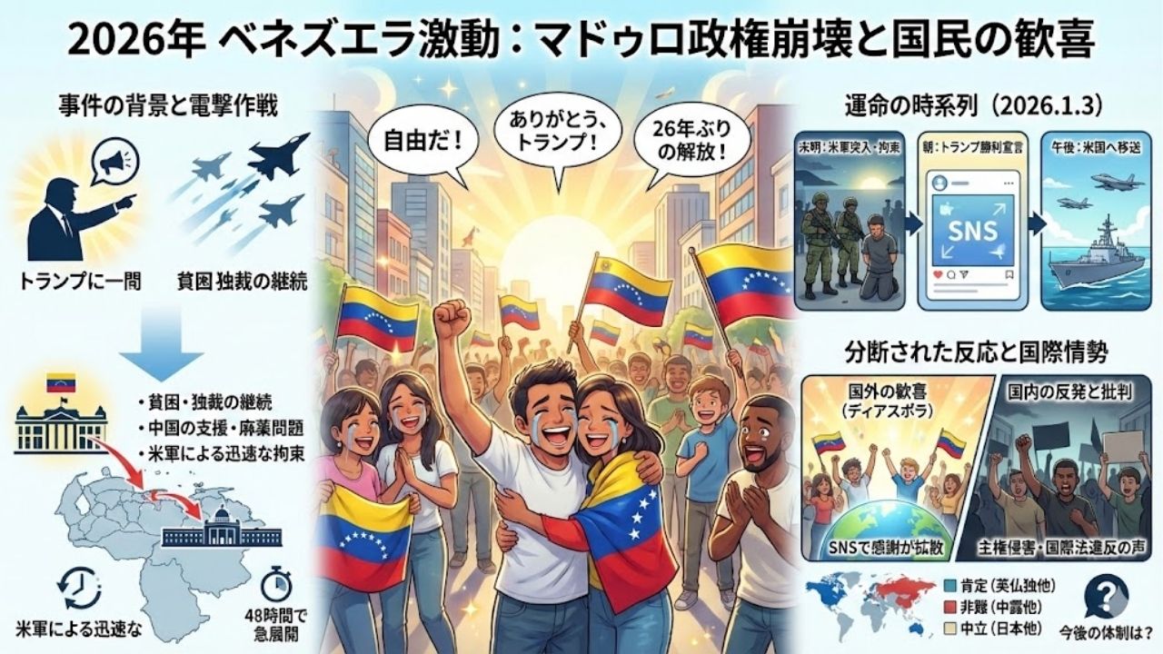 トランプ大統領に絶望だったベネズエラ人は歓喜！