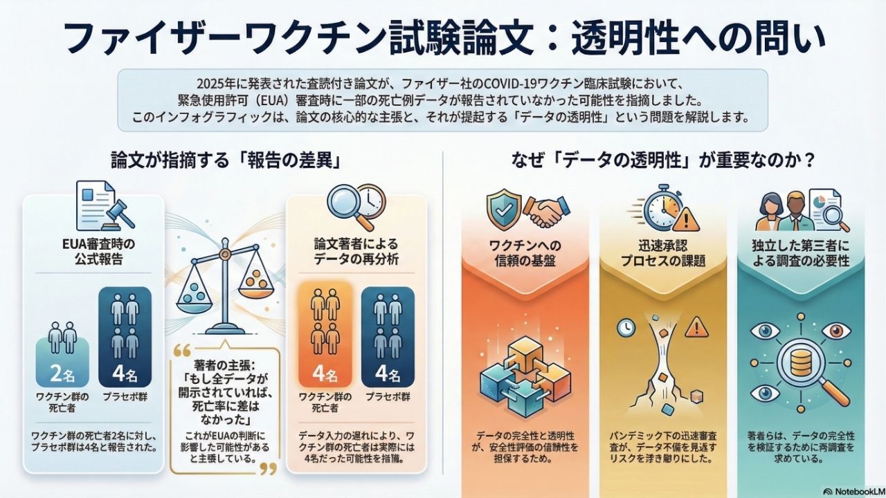 コロナワクチン試験「未報告死亡」論文の内容と論点