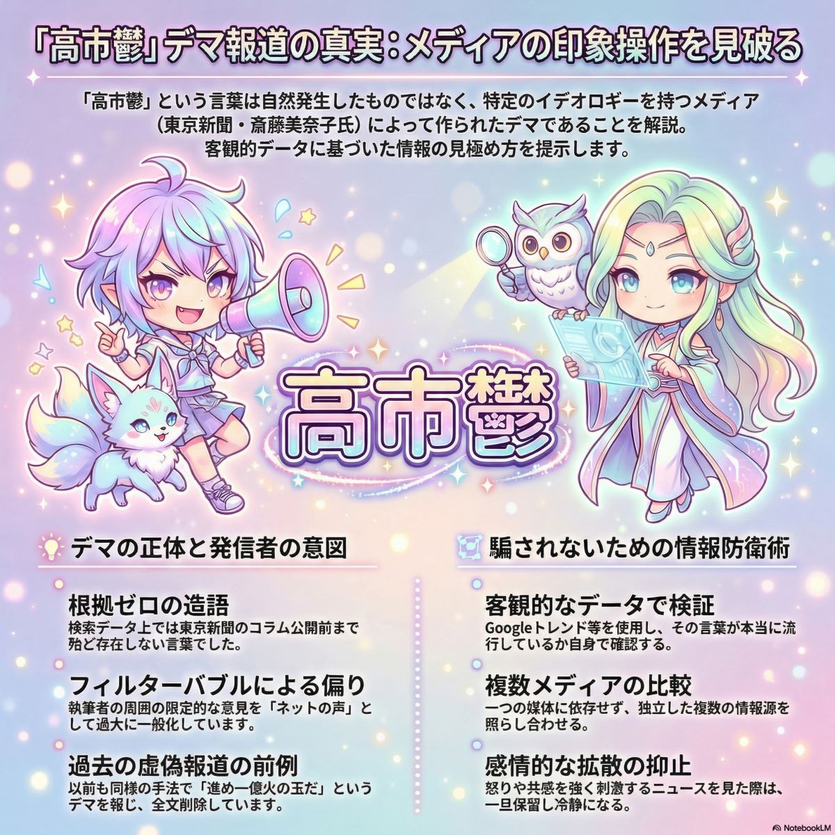 高市鬱と東京新聞のデマ報道に関するよくある質問(FAQ)