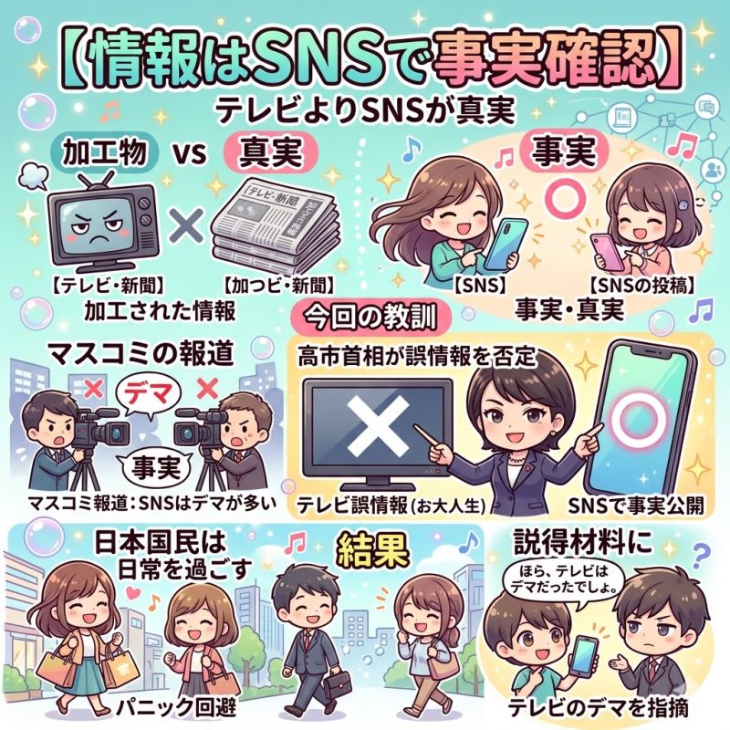 情報はテレビや新聞ではなくSNSで行うこと
