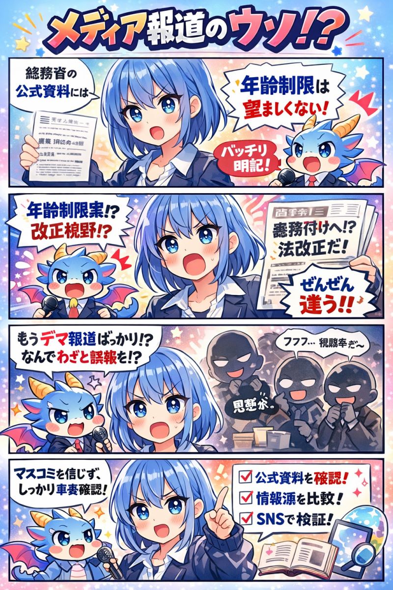 総務省SNS年齢制限報道メディアの誤報を山田太郎議員が徹底検証