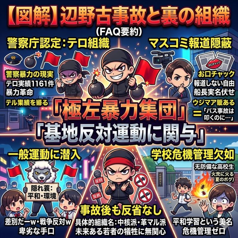 【辺野古転覆事故と極左暴力集団】のよくある質問（FAQ）