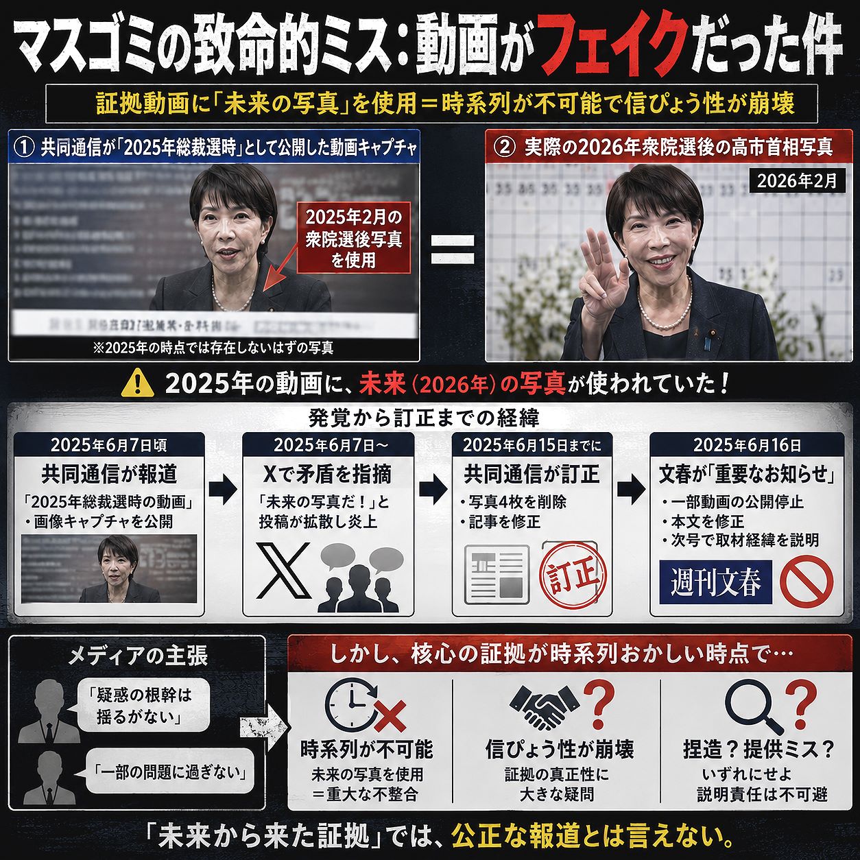 マスゴミの致命的ミス：動画がフェイクだった件