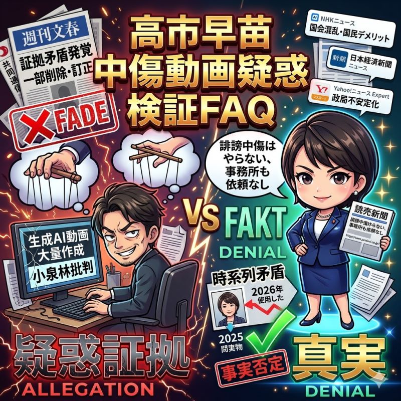 【高市早苗 中傷動画疑惑】のよくある質問（FAQ）