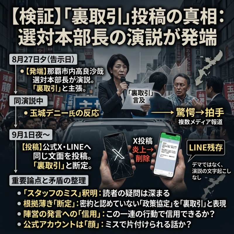 高良沙哉の演説が投稿の元だった事実と陣営の釈明